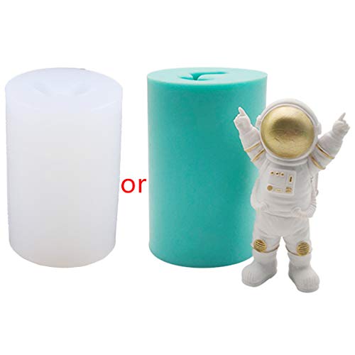 Astronaut Silikonform Tonseife Epoxidform Kuchen Schokolade Dessert Fondant Dekoration Werkzeuge Fairy Garden Feen Accessoires Harzornamente Figuren Angel Art Deco von Oxxggkao