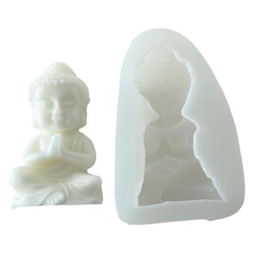 Buddhas Silikonkerzenform Skulptur Harz Zigeuner Seife Werkzeug Epoxidharz Ornamente Haushandwerk Entspannungstool Entspannung von Oxxggkao
