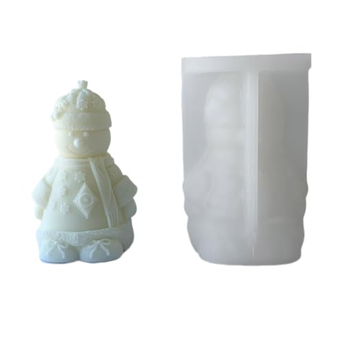 Epoxy Handgefertigte Seife Schimmel Schneemann Dekoration Kerze Für Machen Seifen Kerze Schmelze Harz Weihnachtsschmuck Schimmel von Oxxggkao
