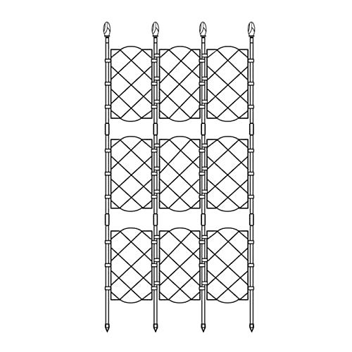 Oxxggkao Gartenschlangen Zum Klettern Von Pflanzen Rostfeste Eisentopf Weinte Weinblüten Terrasse Metalldrahtgitter Garten Garten Gittern Metall von Oxxggkao