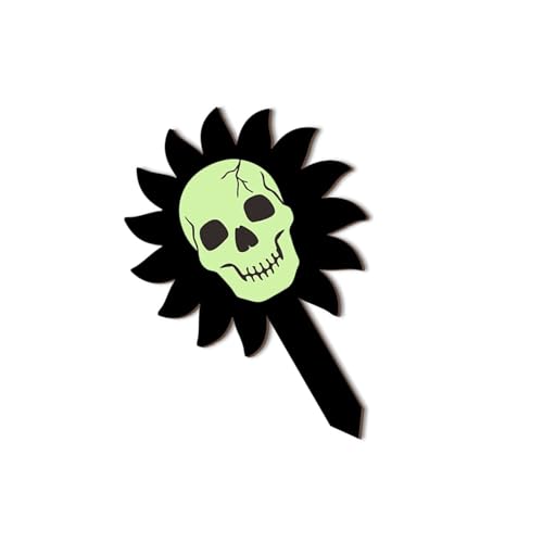 Glühen Halloweens Schädel Phantoms Hof Pfahl Für Gartendekoration Freien Mit Solarströmungen Effekt Halloweens Garten Ornamente von Oxxggkao