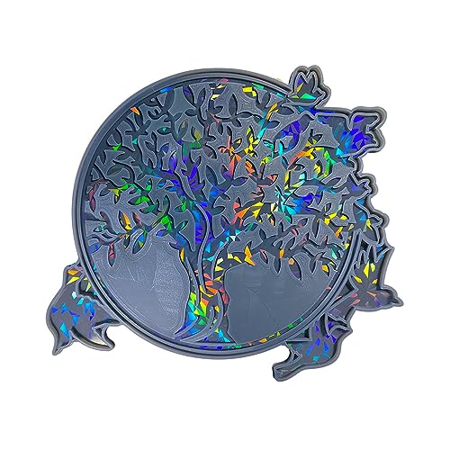 Holographischer Baum Wandaufkleber Silikonform Schmuckepoxidguss Schmuckstücke Werkzeug Herstellung Von Harz Bastelhaus Home Dekoration Licht Und Schattenschmuck Formen Für Epoxidharz von Oxxggkao