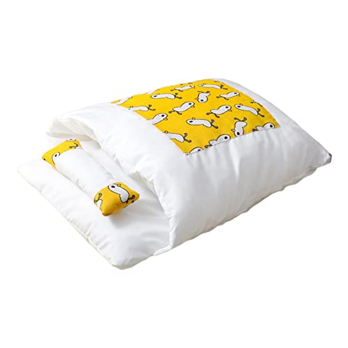 Katzenbett Für Innenkatzen Halbklassifizierter Höhlenschlafsack Mit Kissen Weiche Warme Haustierbetten Selbstwärme Haus Versteck Schlafsack Mit Kissen Für Innenkatzen Selbst Außerhalb Großer Betten von Oxxggkao