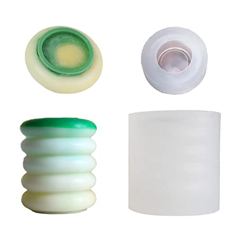 Kunstgips Silikonform Sukkulenten Beton Blumentopf Vase Gips Zement Runde Tasse Blumentopf Harzformen Silikon von Oxxggkao