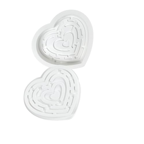 Labyrinente Herzform Silikonform Backwerkzeug Mousses Kuchen Die Formen Dekorieren von Oxxggkao