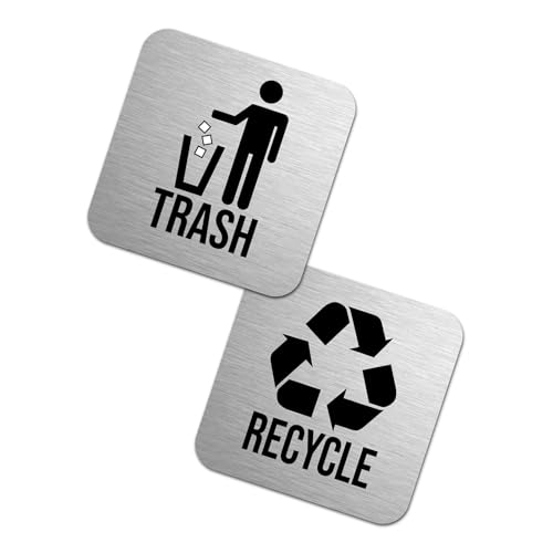 Müll- und Recycling-Aufkleber, wasserdicht, für den Innen- und Außenbereich, Mülltonnen- und Abfallkorb-Etikett für Zuhause, Büro, Verwaltung, Mülleimer und Korbetikett Müll- und Recycling-Aufkleber, wasserdicht, für den Innen- und Außenbereich, Mülltonnen- und Abfallkorb-Etikett für Zuhause, Büro, Verwaltung, Mülleimer und Korbetikett von Oxxggkao