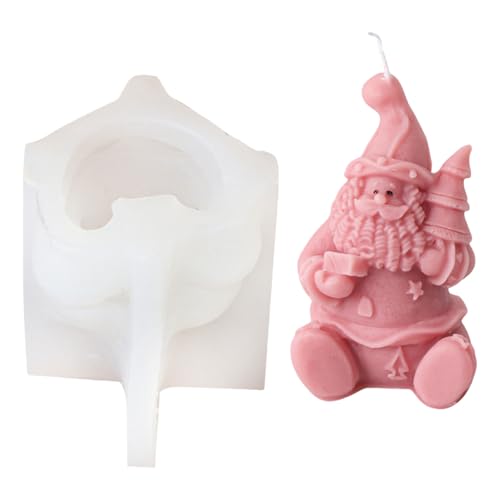 Multifauntale Silikonform Kerzenform Seife Weihnachtsmann Themen Ornament Formen Bastel Für Handwerksliebhaber Seife Making Formen von Oxxggkao