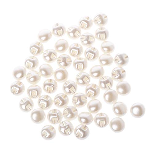Nähen Perlenknöpfe 50pcs Gefälschte Künstliche Kunststoff Perlen Ornament Zubehör Für Vase Füllstoff Geburtstagsfeier Esstisch Seides Spopper Lesezeichen Quasten Kordschleife Chinesische Machen von Oxxggkao