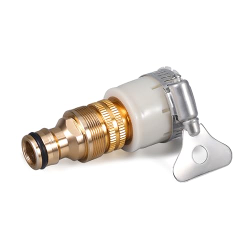 Oxxggkao 3 In 1 Universalgelenk Küchenmischer Gewinde Tippanschluss Für Gartenwässerungstransfer Werkzeugschlauch Adapter Und Leckdopfer Messing Tippanschluss von Oxxggkao