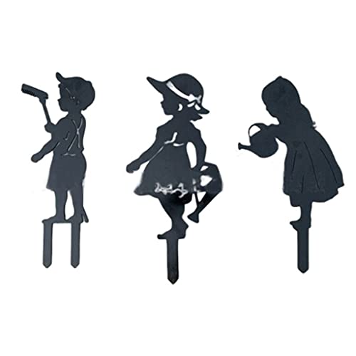 Oxxggkao 3 PCs Wirtschafts Wassergarten Garten Stakes Acryl Hinterhof Dekoration Garten Rasenstände Teller von Oxxggkao