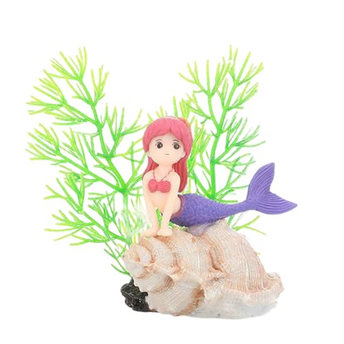 Oxxggkao Aquarien Blond Girl Landschaft Versteck Koralle Dekorationen Kunst Terrarium Lebensraum Ornamente Harze Dekorationen von Oxxggkao