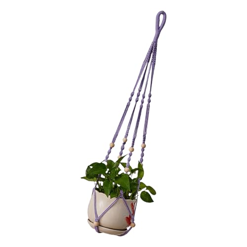 Oxxggkao Blumentöpfe Tasche Hängende Handgefertigte Baumwollseilwebereien Freien Freien Garten Dekorative Blumentöpfe Korb Innenkorb von Oxxggkao