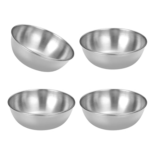 Oxxggkao Elegante Edelstahl Sauce Plattenstapel Gewürzschalen Sauce Tauchschalen Für Einfache Lagerkorroden Widerstandsfähige Gewürze Schüssel von Oxxggkao