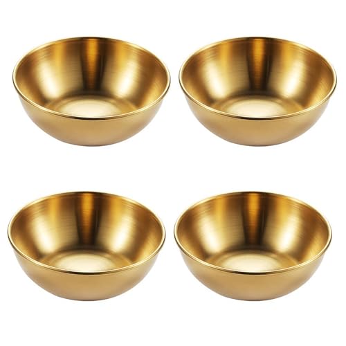Oxxggkao Elegante Edelstahl Sauce Plattenstapel Gewürzschalen Sauce Tauchschalen Für Einfache Lagerkorroden Widerstandsfähige Gewürze Schüssel von Oxxggkao