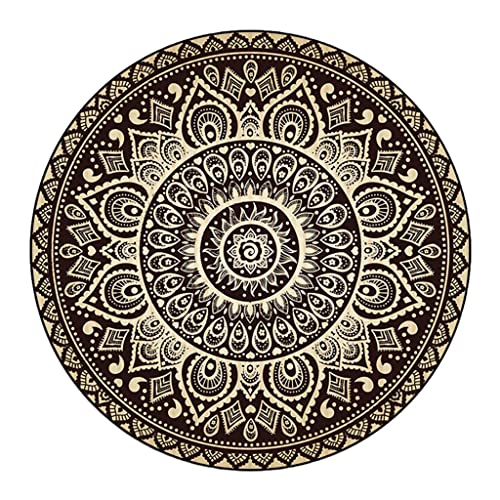 Oxxggkao European Round Area Teppich Nacht Kreis Boden Matte von Oxxggkao