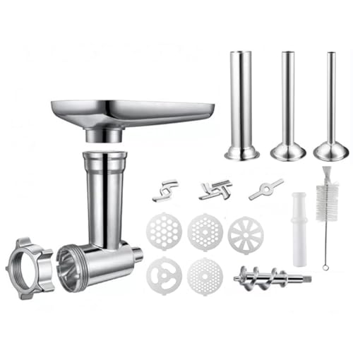 Oxxggkao Für SM-50BC -50R -50TQ -50BL -50BK Edelstahl Fleischwolf Wurstfüllrohre Mahlaufsatz Metall Lebensmittelröhrchen Halter für Lochplatten-Set für Edelstahl und Rost Mahlen Oxxggkao Für SM-50BC -50R -50TQ -50BL -50BK Edelstahl Fleischwolf Wurstfüllrohre Mahlaufsatz Metall Lebensmittelröhrchen Halter für Lochplatten-Set für Edelstahl und Rost Mahlen von Oxxggkao