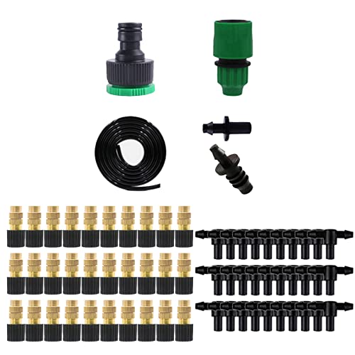 Oxxggkao Garten Tropfbewässerungs Kit Mit Schnellem Adapter/Schlauch/Stecker/T Shirne Gelenk/Sprühdüse/Schlauchendkappe Mit Außenerhöhlen Für Gartenrohr Sprinkler Sprinkler Wasseranlage von Oxxggkao