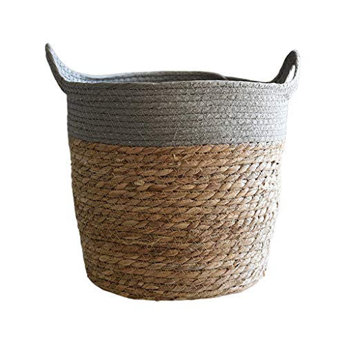 Oxxggkao Handgewebter Stroh Pflanzer Korb Innen Freien Freien Hanging Blumentopf Pflanzenbehälter Dekoration Kleidung Aufbewahrungsbox Mit Reißverschluss Oxxggkao Handgewebter Stroh Pflanzer Korb Innen Freien Freien Hanging Blumentopf Pflanzenbehälter Dekoration Kleidung Aufbewahrungsbox Mit Reißverschluss von Oxxggkao