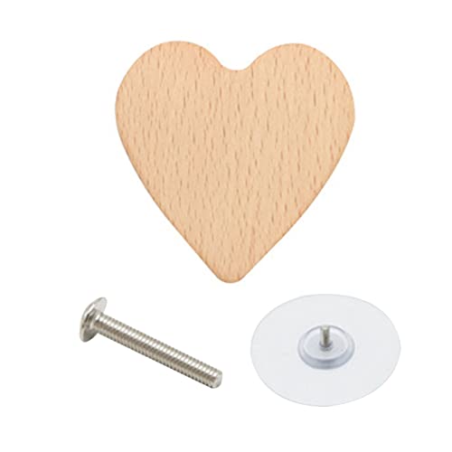 Oxxggkao Holzknöpfe Mond Stern - Vintage Schubladenknauf Küchenschrank Tür Schublade Griff Kleiderschrank Möbel Schraube Türgriff Holzgriffe von Oxxggkao