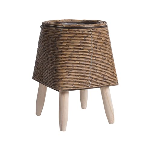 Oxxggkao Robust Und Atmungsaktive Faux Rattan Blumenpots Einzigartiger Blumenpflanzer Perfekt Für Kleine Büroräume Und Home Decoration Weidenblumentöpfe von Oxxggkao