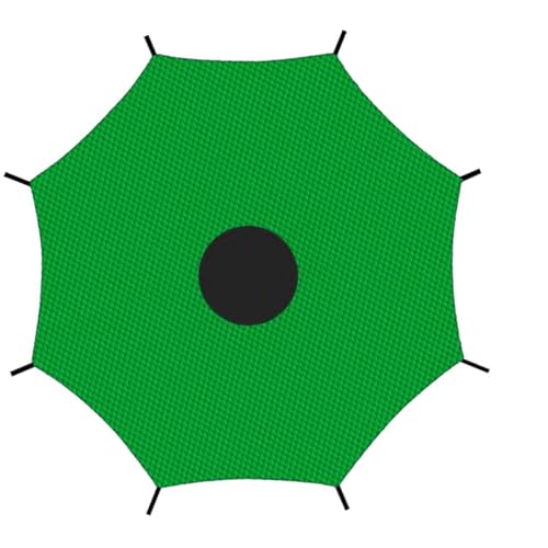 Oxxggkao Strapazierfähiger, tragbarer faltbarer Trampolin-Schattenschutz, Stoff, Sonnenschutz, einfache Installation, wasserdicht, Sprungschattenschutz von Oxxggkao