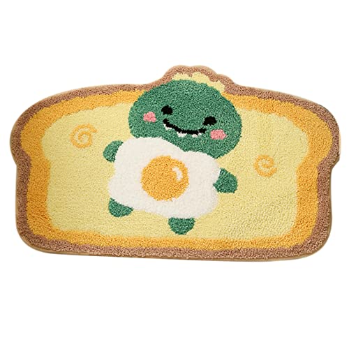 Oxxggkao Teppiche mit Cartoon-Muster, Fußmatten, für Badezimmer, Wohnzimmer, Eingangstür, Schlafzimmer, Schwarz von Oxxggkao