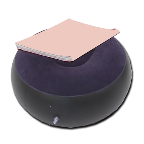 Oxxggkao Tragbarer, rutschfester Hocker, Liegestuhl, aufblasbare Liegen mit Fußhocker, Chaise für Sitzen, Büro, Lesen und Reisen, leise aufblasbare Fußstütze von Oxxggkao