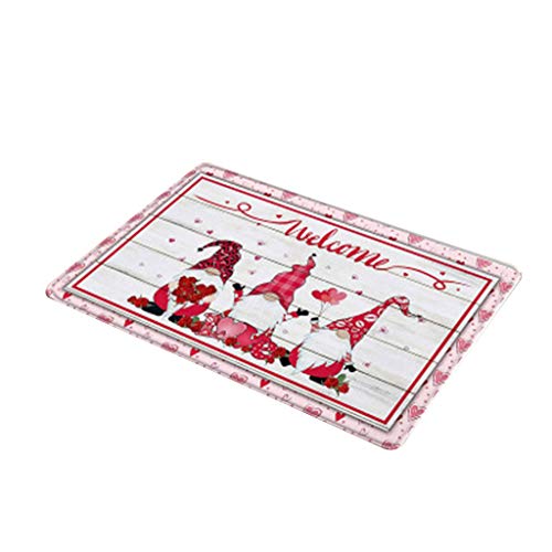 Oxxggkao Valentinstag Love Theme Seinsloses Dolldruckdruck Tür Rechteckige Bodenmatte Nicht Schlupfteppich Teppich Für Badezimmer Kit Eingangsenteppiche Innen Nicht von Oxxggkao