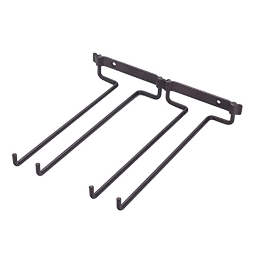 Oxxggkao Weinglas Rackhalter Eisenstielregal Wand Montierbar Für Schrank Küchenbar Silber/Bronze Weinglashalter Unter Regalwand Unter Kabinett Montiert von Oxxggkao