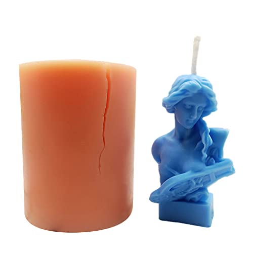 Piano Girl Silikonform Kerze Herstellung Aromatherapie Kerze Formen Handgefertigt Große Silikonformen Für Kerzen von Oxxggkao