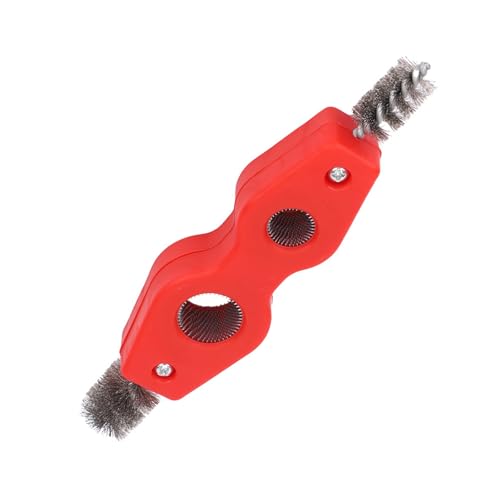 Reinigungswerkzeug Innerer Außengewinde Reiniger Debring Pinsel Messing Rohrreiniger 1/2in & 3/4in Draht Messing Doppelende Bürste von Oxxggkao