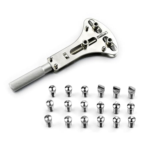Reparaturwerkzeug 3 Punkte Schraubenschlüsselschraubenkoffer Remover Einstellbarer Uhr Back Hülle Opener Batterie Ersatzbewegungshalter Vielseitige Klauenstifte Für Alle Uhrenmarken Und Stile von Oxxggkao