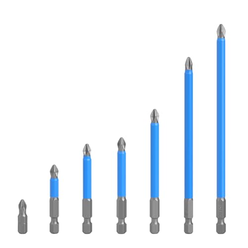 Schraubendreherbits Set PH2 Spitzen 7 Längen Magnet Für Manuelle Elektrische Elektrobohrer Korrosionsbeständiger Schraubendreher von Oxxggkao
