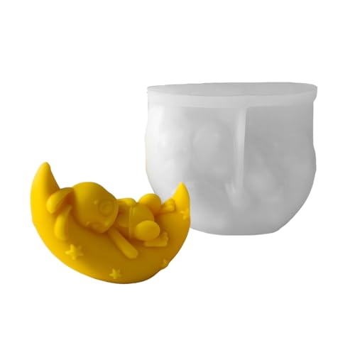 Silikon Handgefertigte Schimmelpilze Mondkaninchen Kerze Herstellung Von Formen von Oxxggkao