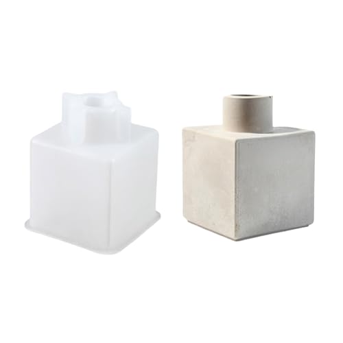 Silikonwürfel Vase Form Für Künstlerische Hausdekoration Enthusiasten Leicht Zu Reinigen Zu Reinigen Gussform Form Handgefertigt Kunst Liefert Hochtemperatur Silikon von Oxxggkao