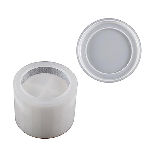 Weiche Silikon Aufbewahrungsbox Form Geprägter Muster Tabletop Behälter Harzgussform Für Schmuckkasten Organizer Epoxidharzform Für Behältertank von Oxxggkao