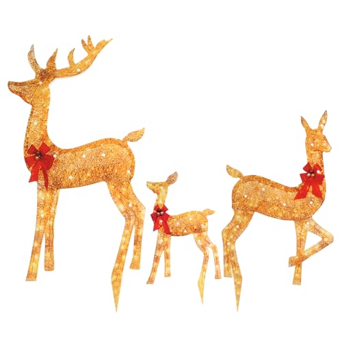 Weihnachtshirschbeleuchtung Freien Mit Hellen LED Leuchtet Leuchtende Rentier Ornamente Acrylmaterial LED Leuchtende Gartendekoration von Oxxggkao