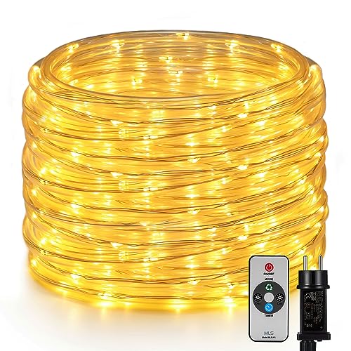 Lichterschlauch Aussen 20M 300LEDS, OxyLED Lichtschlauch Außen Led Schlauch 8 Modi und Helligkeit Fernbedienung Dimmbar IP44 Wasserfest Lichtschläuche für Innen Garten Fest Party Hochzeit Deko von OxyLED