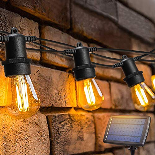 Solar Lichterkette Aussen, OxyLED 15M 15+1 LED Solar Lichterkette Weihnachtsbaum,Retro Wasserdicht Warmweiß 2200K Beleuchtung für Innen und Außen Deko Weihnachten Garten Hochzeit von OxyLED