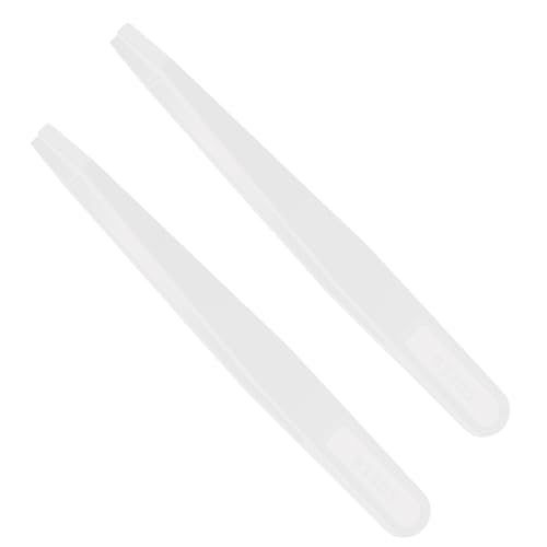 2 Stück Kunststoff Pinzette Antistatisch,Pinzette Plastik Staubfrei Weiß,Pinzette mit flachen Spitzen Präzisions,Kunststoff Pinzette Fasermaterialien für Elektronik, Laborarbeiten, Hobbys 2 Stück Kunststoff Pinzette Antistatisch,Pinzette Plastik Staubfrei Weiß,Pinzette mit flachen Spitzen Präzisions,Kunststoff Pinzette Fasermaterialien für Elektronik, Laborarbeiten, Hobbys von Oykrueats