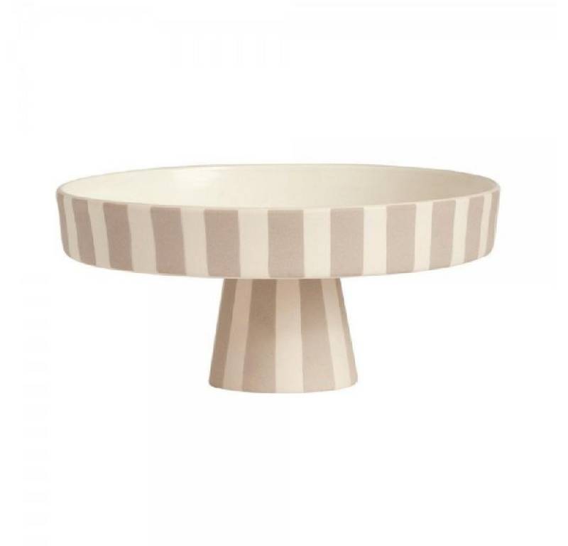 OYOY Schüssel Oyoy Schale auf Fuß Toppu Clay-Weiß (Klein) von Oyoy