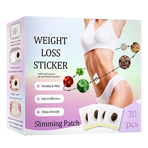 Oyria 30 Stück Abnehmen Detox Patch Bauchnabel Patch zum Abnehmen Patch Bauchnabel Patch Bauch Bauch Abnehmen Körperformende Patches von Oyria