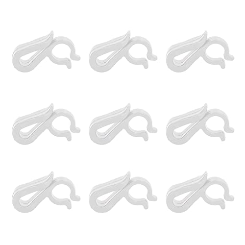 Oytrui 120 Stcs Weihnachtslicht Clips Wiederverwendbar Wasserdichte Plastische Plastik Im Freien Hanging Weihnachtslicht Clips für Weihnachten Halloween Neujahr Dekorationen (Weiß) von Oytrui