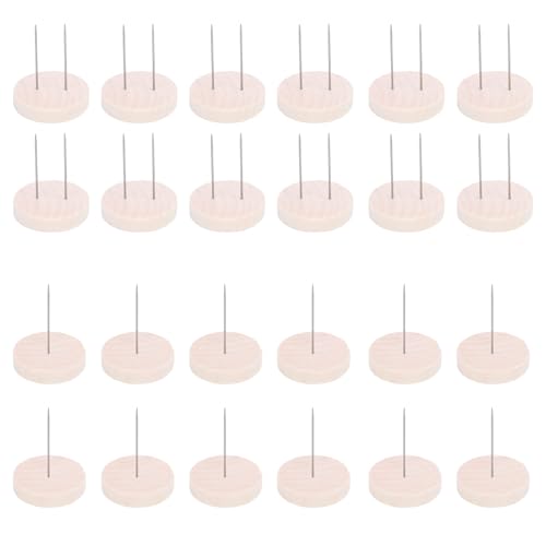Oytrui 24-teiliger Häkelpuppenständer, gestrickter Puppenständer aus Holz mit je 12 Einzel- und 12 Doppelnadeln, für kleine Häkelpuppen Oytrui 24-teiliger Häkelpuppenständer, gestrickter Puppenständer aus Holz mit je 12 Einzel- und 12 Doppelnadeln, für kleine Häkelpuppen von Oytrui