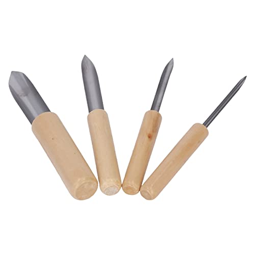 Oytrui 4 PCs Tonlochschneider, Holzgriff Edelstahl Halb Rundes Stanzwerkzeug für Pottery Polymer -Ton mit Unterschiedlichen Durchmessern für DIY -Projekte Oytrui 4 PCs Tonlochschneider, Holzgriff Edelstahl Halb Rundes Stanzwerkzeug für Pottery Polymer -Ton mit Unterschiedlichen Durchmessern für DIY -Projekte von Oytrui