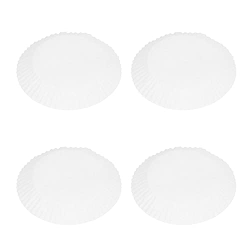 Oytrui 50 Stück Einweg-Papier Einlage, Antistick-Fritte Use Papier Einlage mit Doppelseitigem Silikon-Ölpapier, für Küche Camping Barbecue Restaurant (50 Stücke weißer Fritteusepapier) von Oytrui