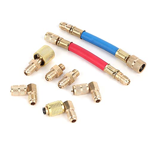 Oytrui 8PCS -Kühlungsanschluss -Adapter -Kit, Kupfermaterial Stabile Leistung, Einfache Lebensdauer der Montage Long Lebensdauer mit Kompaktem Design für R12 R134A Automobil Oytrui 8PCS -Kühlungsanschluss -Adapter -Kit, Kupfermaterial Stabile Leistung, Einfache Lebensdauer der Montage Long Lebensdauer mit Kompaktem Design für R12 R134A Automobil von Oytrui