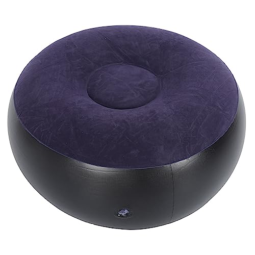 Oytrui Aufblasbarer Stuhl, Tragbarer Strözender Stuhl Ottomane Fußwine für Erwachsene Teenager mit Weichem Atmungsaktivem PVC -Material für das Wohnzimmer Im Freien Im Freien Camping von Oytrui