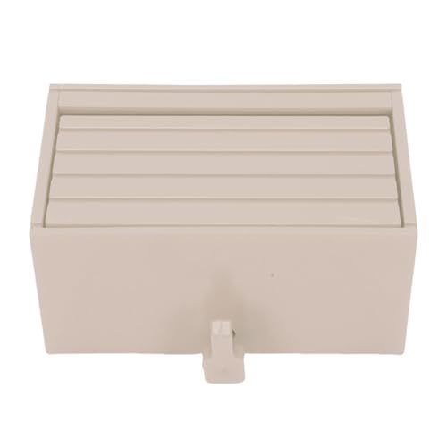 Oytrui Autoschlüsselhalter, 2pcs Spielzeuggarage -Form -Schlüsselorganisator mit Magnetischem Verschluss und Doppelseitiges Klebeband für die Eingangswandmontage (Beige) von Oytrui