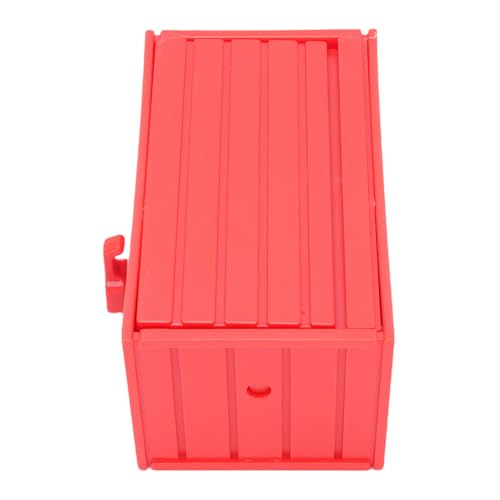 Oytrui Autoschlüsselhalter, 2pcs Spielzeuggarage -Form -Schlüsselorganisator mit Magnetischem Verschluss und Doppelseitiges Klebeband für die Eingangswandmontage (Rot) von Oytrui